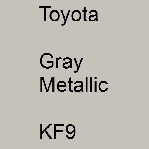 Toyota, Gray Metallic, KF9.